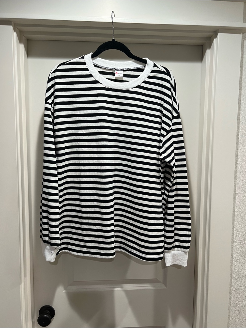 Striped Black & White Long Sleeve Tee